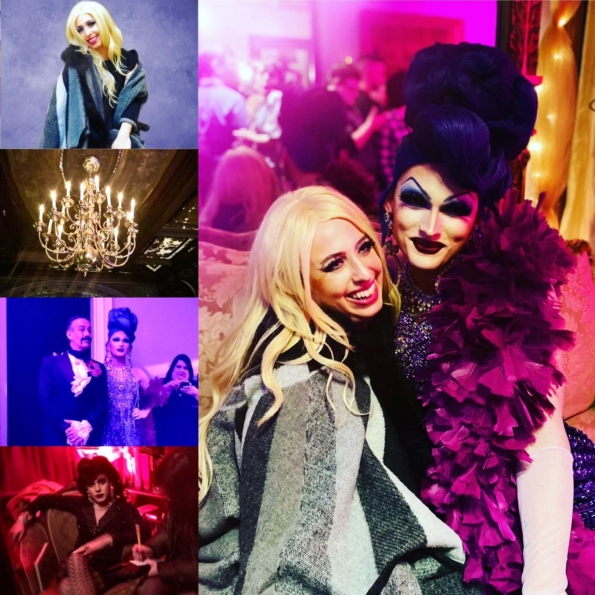   Cartier the Queen’s first night with cast of the Death Drop Gorgeous fundraiser murder-mystery at Barnaby Castle in Providence, Rhode Island, February 23, 2020.  